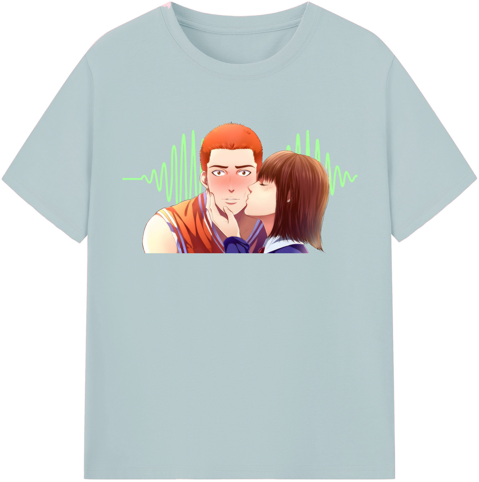 SLAM DUNK／スラムダンク 綿100％半袖Tシャツ（フロントプリント）